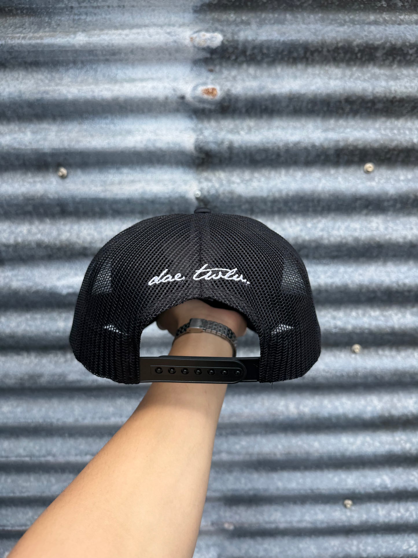 logo mesh trucker cap