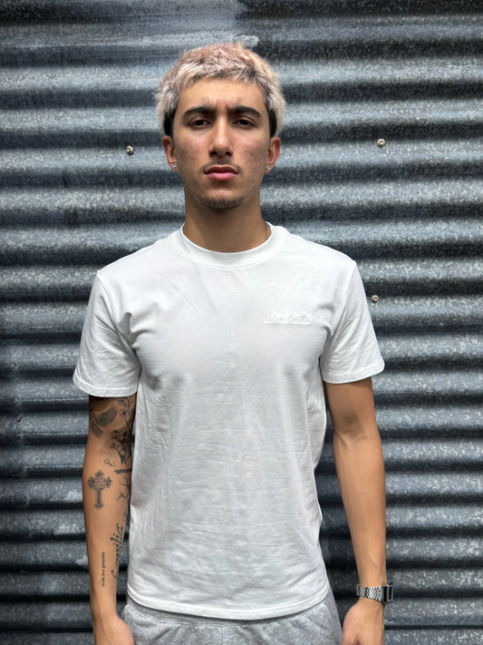 basic white tee