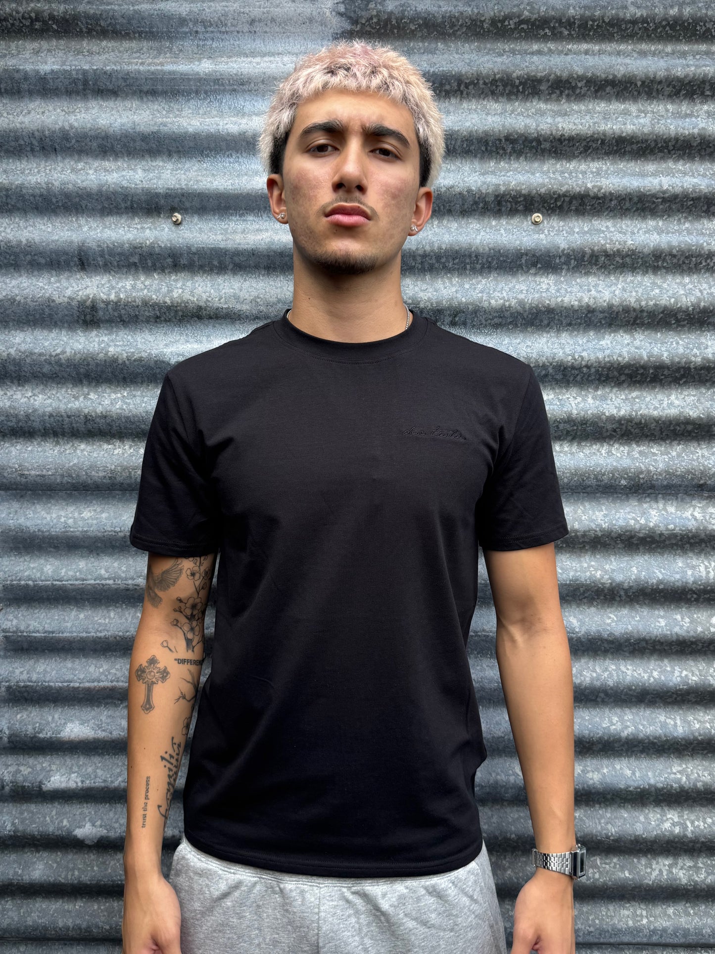 basic black tee