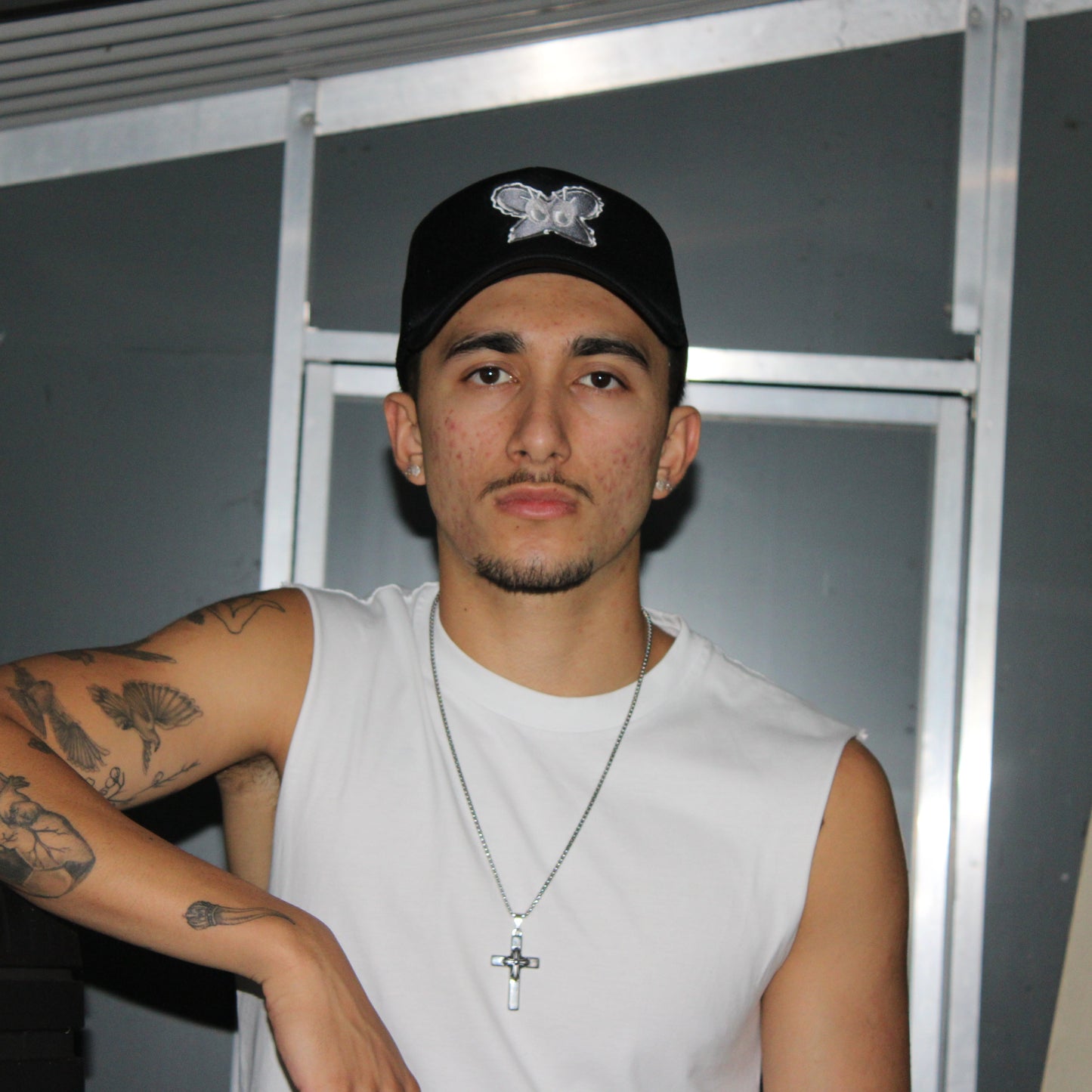 logo mesh trucker cap