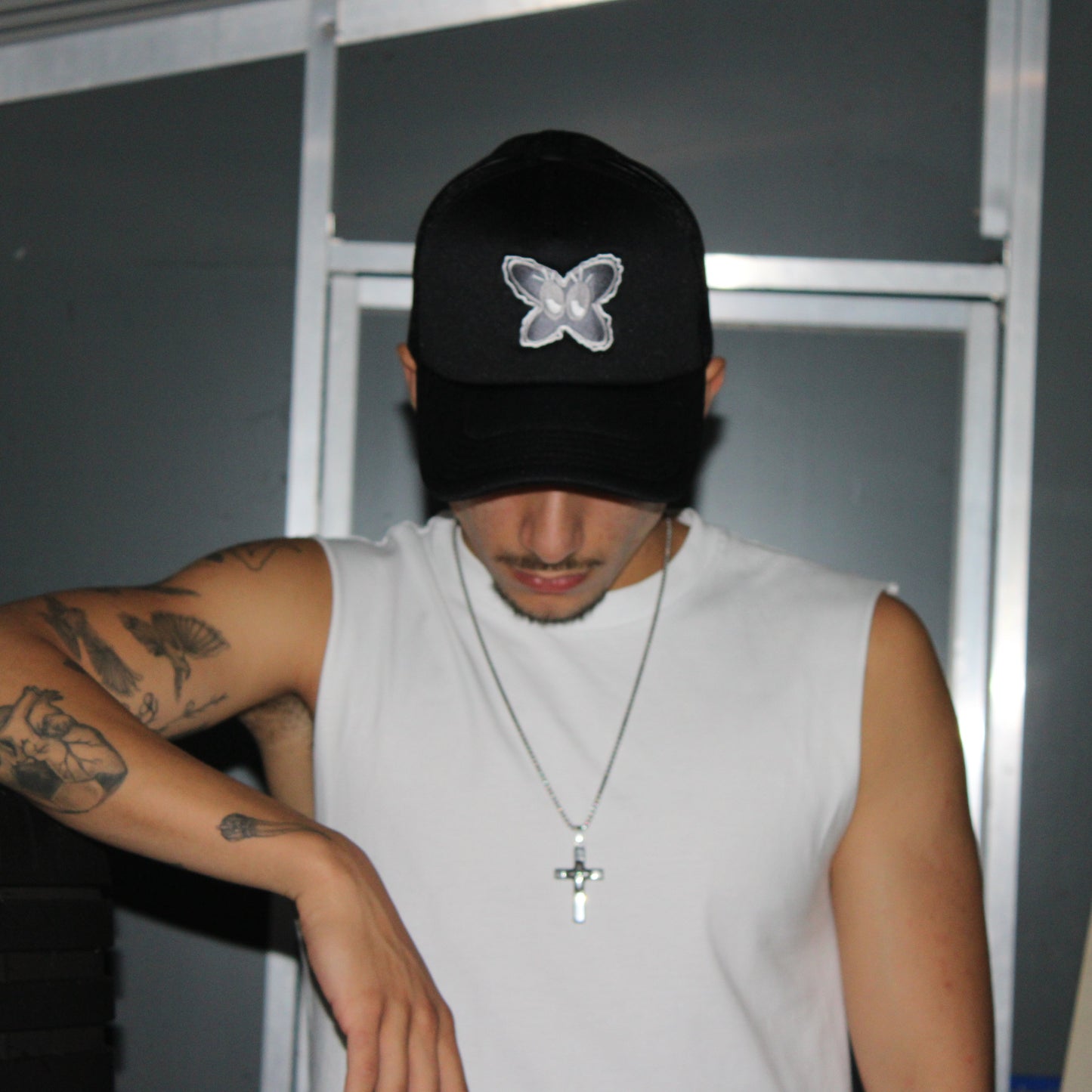 logo mesh trucker cap